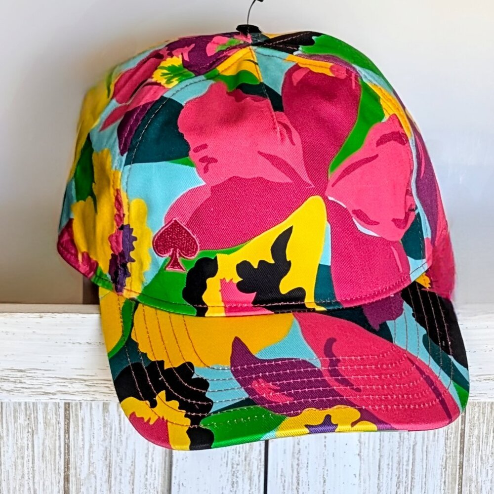 ♠️ Kate Spade New York Orchid Bloom Baseball Cap NWT - Picture 2 of 8
